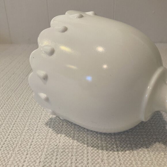 Vintage Indiana Glass Teardrop Milk Glass Footed 7" Goblet Chalice Vase Compote - Picture 7 of 11